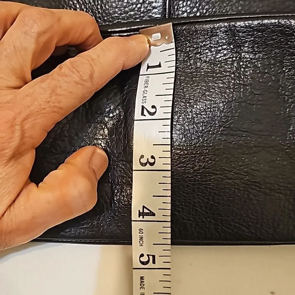 Ralph Lauren black   Classic black leather  bag